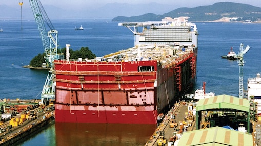 Ship waiting in the port