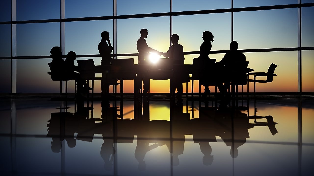 A Committee people having discussion