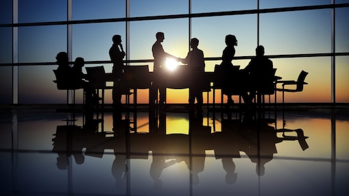 A Committee people having discussion