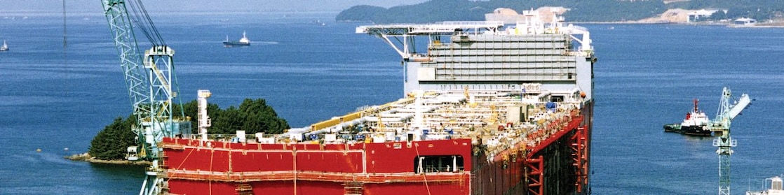 Ship waiting in the port