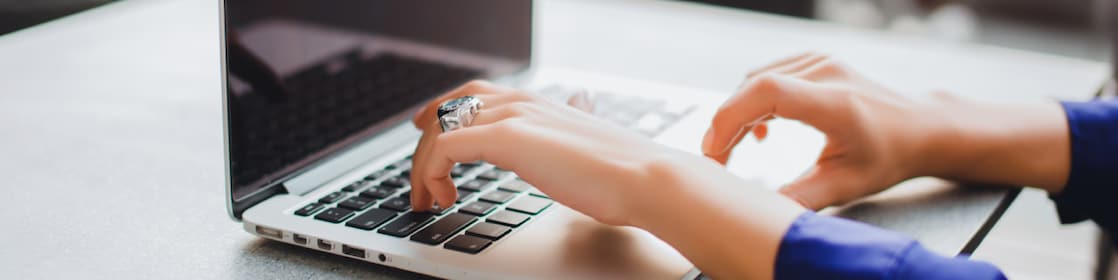 three workers on radios and reading documents, transposed over a background of blue sky with light clouds