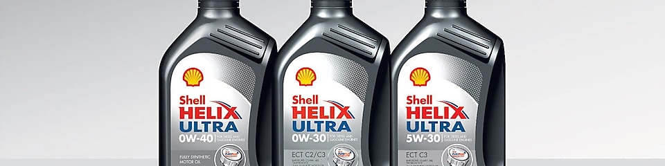 Shell Helix Fully Synthetic Motor Oils range
