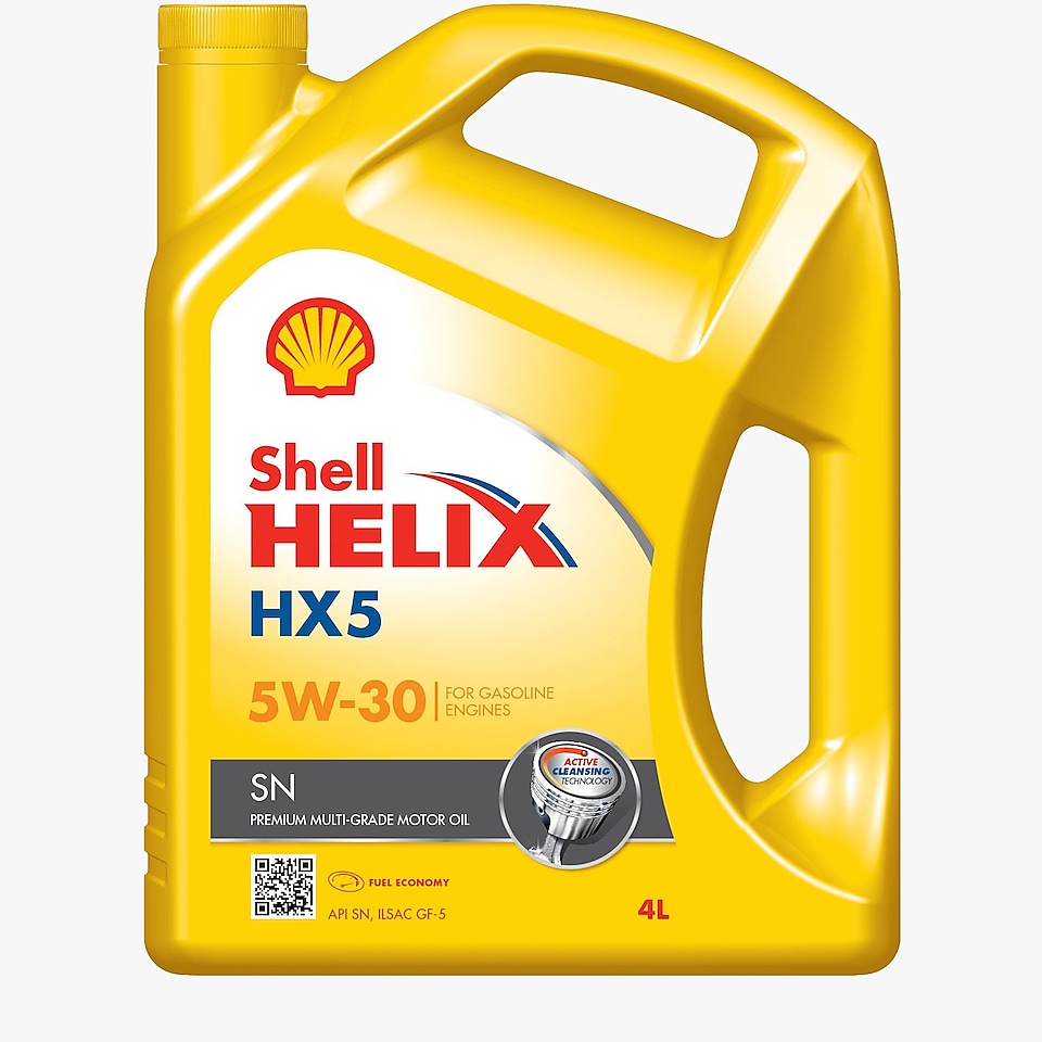  Packshot of Shell Helix HX5 SN 5W-30