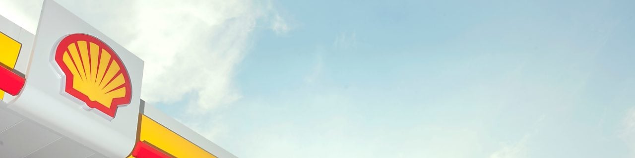 Shell service station and Shell logo