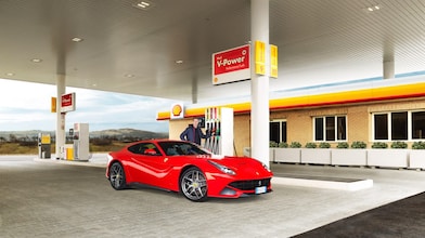 Car on station